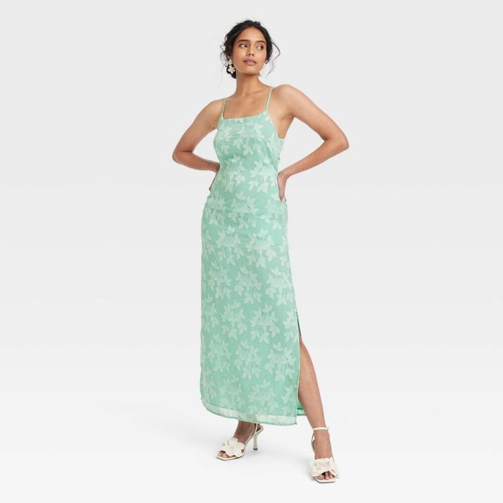 a new day Mint Green Floral Dress